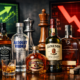 Representative image of premium spirits bottles and market screens illustrating the Pernod Ricard SA and Brown-Forman Corporation merger talks that could reshape the global spirits industry.