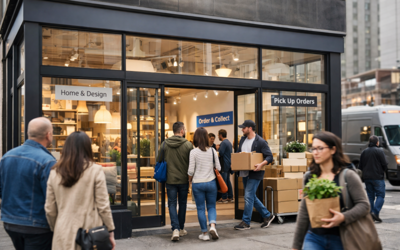 A small-format urban IKEA store concept illustrating the company’s U.S. expansion strategy as it moves beyond traditional big-box formats to reach new city markets; representative image aligned with IKEA’s push into compact retail spaces and omnichannel growth.