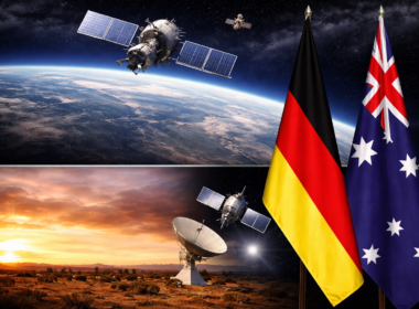Representative image of a space surveillance network concept as Germany and Australia deepen defence cooperation on early warning systems aimed at tracking emerging satellite threats from Russia and China.