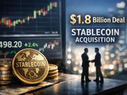 Representative image of a stablecoin payment transaction illustrating Mastercard Incorporated’s $1.8 billion acquisition of BVNK, a landmark deal aimed at expanding Mastercard’s global payments network into blockchain-based stablecoin infrastructure for cross-border payments and digital settlement.