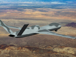 U.S. Air Force and General Atomics demonstrate F-22 control of autonomous MQ-20 Avenger in manned-unmanned teaming exercise at Edwards Air Force Base