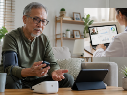 Representative image of AI-enabled remote patient monitoring, showing how Memorial Hermann Health System’s partnership with Cadence could support chronic disease care for older adults at home through connected health data, virtual clinician oversight and proactive intervention.