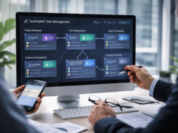 Representative image of an AI-powered insurance agency workflow dashboard, illustrating how COVU OS is aiming to automate policy servicing, task routing, and operational efficiency in insurance distribution.