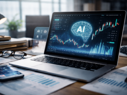 Representative image of AI-powered stock analysis tools and digital investing dashboards, reflecting Versant Media Group’s StockStory acquisition and CNBC’s push into data-driven retail investor insights.