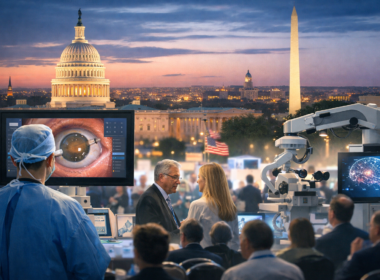 Representative image of the ASCRS 2026 Annual Meeting in Washington, D.C., highlighting cataract and refractive surgery innovation, ophthalmic practice trends, and artificial intelligence in eye care.
