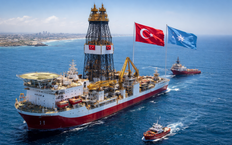 Representative image of the Cagri Bey ultra-deepwater drillship as Turkish Petroleum Corporation launches its first overseas deep-sea drilling campaign off Somalia, a high-stakes move that could reshape East Africa’s offshore energy outlook.