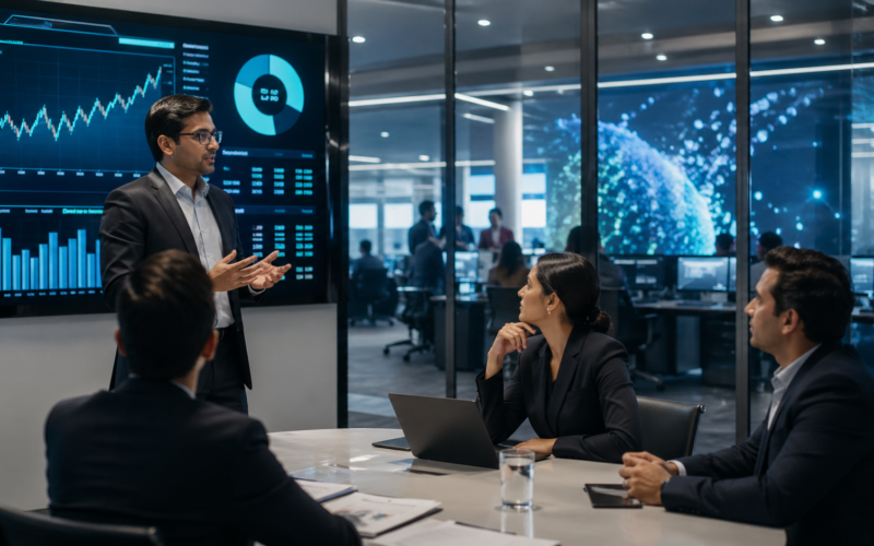 Representative image of enterprise AI transformation and digital services strategy, as Cognizant Q1 2026 results put the spotlight on bookings growth, Project Leap margin savings, and the harder test of converting AI momentum into durable earnings.