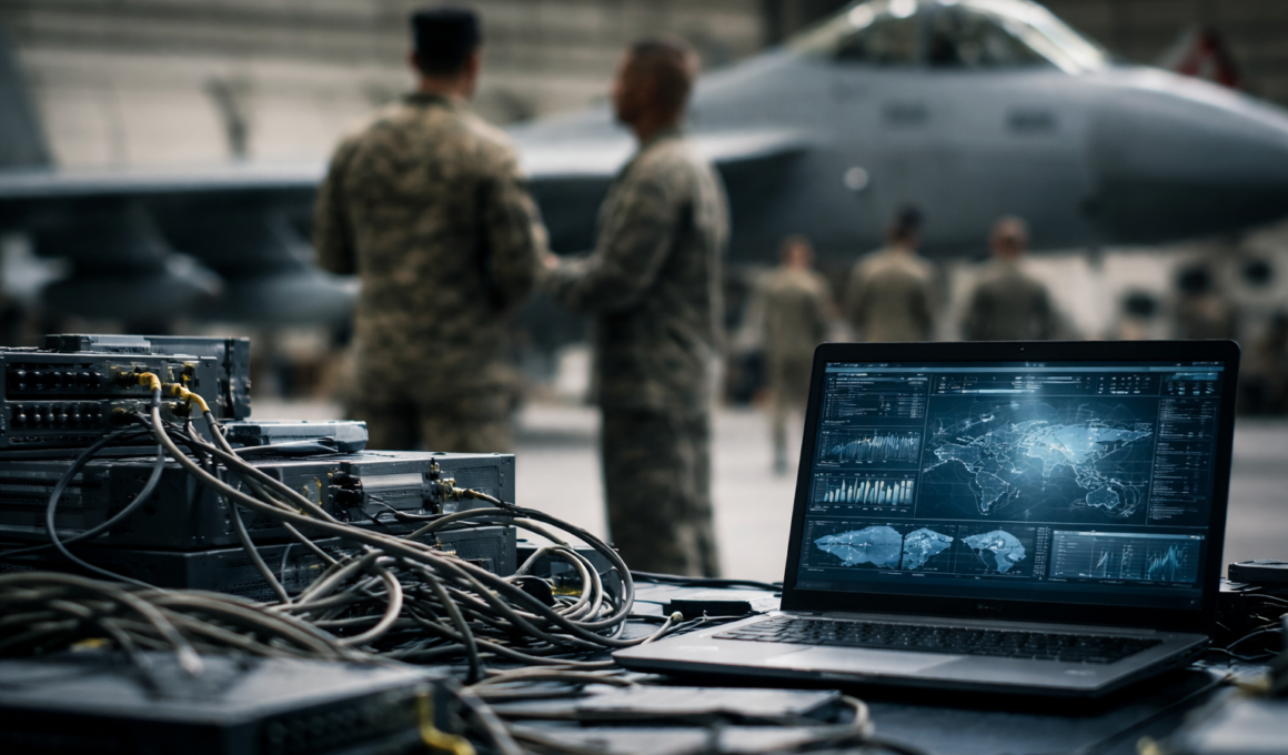 Representative image of U.S. Air Force defense data infrastructure and enterprise IT systems, illustrating how Dell Technologies’ EMC contract win could support military test data modernization.