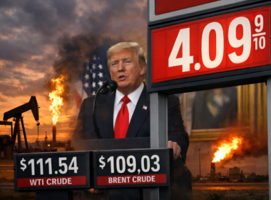 Representative image of surging oil prices and rising US gasoline costs after Donald Trump’s Iran speech rattled energy markets, sending crude to a six-year high and gas above $4 nationwide.