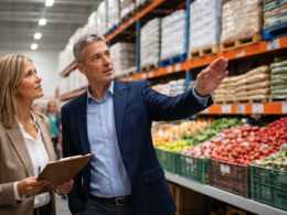 Representative image of a warehouse-style grocery store as Empire Company Limited acquires Mayrand Food Group to strengthen its Québec retail expansion and value-focused food market strategy.