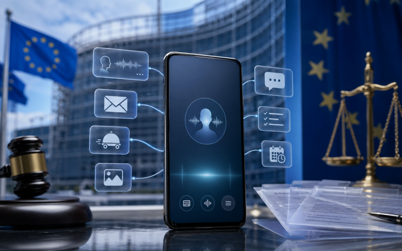 Representative image of European Union scrutiny over Alphabet Inc.’s Android ecosystem, as regulators push for rival artificial intelligence assistants to gain deeper access to smartphone functions under the Digital Markets Act.