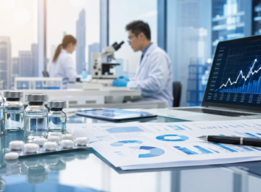 Representative image of pharmaceutical research and financial performance analysis, reflecting how GSK plc’s Specialty Medicines growth helped offset weaker Vaccines sales in its first-quarter 2026 earnings.
