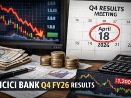 Representative image of a stock market and earnings calendar concept used to illustrate why ICICI Bank Limited’s Q4 FY26 results on April 18, 2026 could decide whether the recent share price dip becomes a buying opportunity or a deeper value trap.