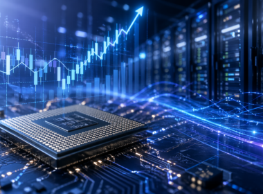 Representative image of AI data center infrastructure and semiconductor market momentum, reflecting Intel Corporation’s first-quarter 2026 earnings beat, stronger Data Center and AI revenue, and renewed investor confidence in its turnaround strategy.