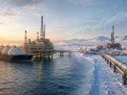 Representative image of LNG and oil infrastructure as Santos Limited reports first quarter 2026 production growth, Barossa LNG ramp-up, and Pikka project progress amid focus on cash flow and Santos share price momentum.