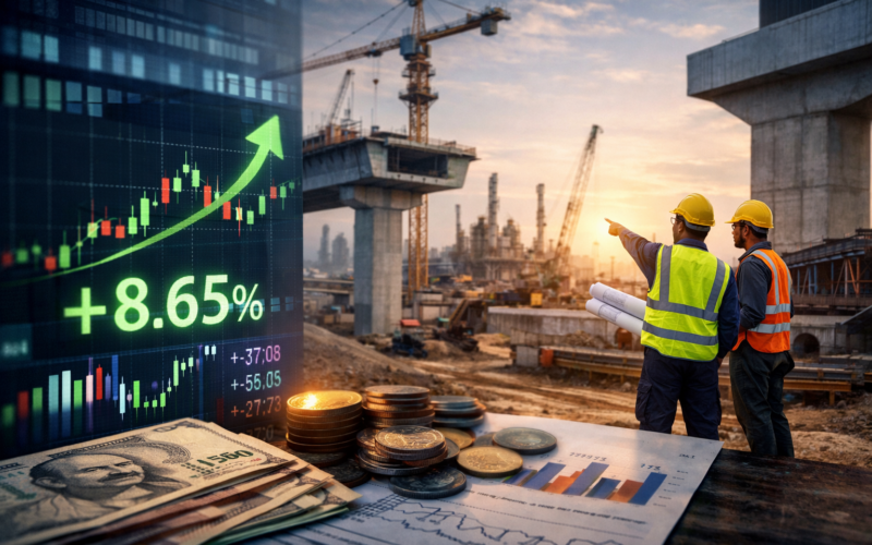 Representative image of Larsen and Toubro Limited stock and India infrastructure growth, highlighting why NSE: LT investors are watching the Q4 FY2026 results and Lakshya 2031 strategy closely.