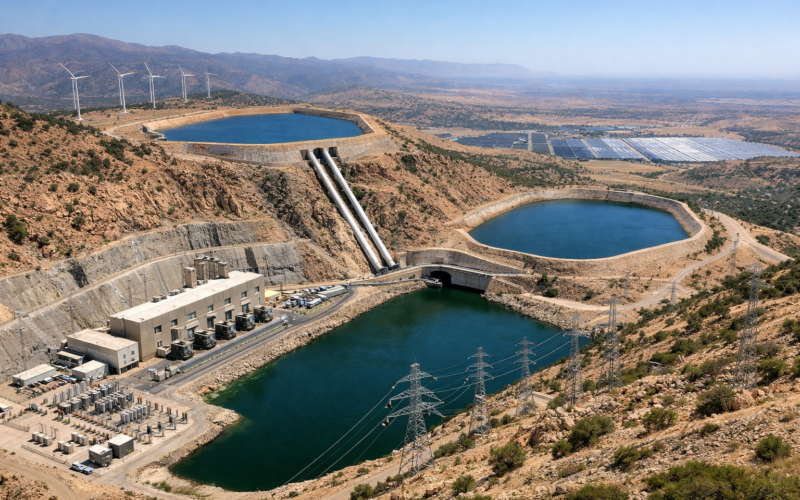Morocco’s Abdelmoumen pumped-storage power plant highlights the country’s grid-scale energy storage push as renewables reshape North Africa’s power mix. Representative image.
