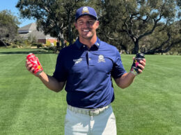 Professional golfer Bryson DeChambeau with Bucked Up Drive Hydration, one of the new functional beverage launches featuring NNB Nutrition’s GeniusPure
