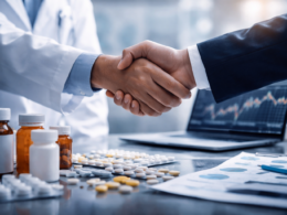 Representative image of a biotech acquisition theme as Neurocrine Biosciences moves to acquire Soleno Therapeutics in a $2.9 billion deal centered on VYKAT XR and rare disease growth.