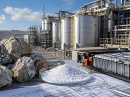 Representative image: North America’s mine-to-battery lithium strategy depends on turning raw lithium resources into battery-grade materials, as the United States and Canada race to reduce China reliance and build a resilient electric vehicle supply chain.