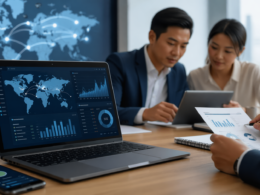 Representative image of cross-border fintech payment flows and investor analysis as Payoneer Global stock (NASDAQ: PAYO) heads into a key earnings catalyst.