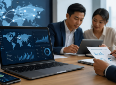 Representative image of cross-border fintech payment flows and investor analysis as Payoneer Global stock (NASDAQ: PAYO) heads into a key earnings catalyst.