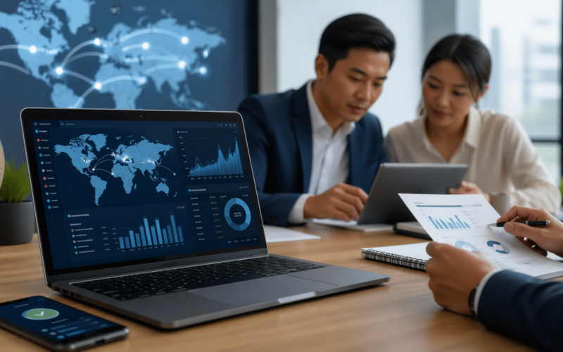 Representative image of cross-border fintech payment flows and investor analysis as Payoneer Global stock (NASDAQ: PAYO) heads into a key earnings catalyst.