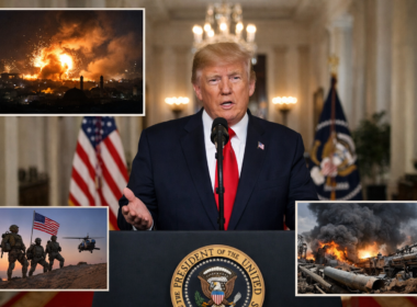 Representative image of President Donald Trump delivering a prime-time White House address as the United States signals fresh strikes on Iran, with the war’s next phase raising new fears over escalation, oil supply disruption, and Middle East stability.
