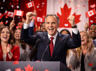 Representative image of Canada election night celebrations after Prime Minister Mark Carney’s Liberal Party secured a majority government, a result that could reshape the country’s political and legislative outlook.