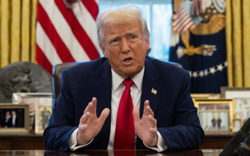 Representative image of United States President Donald Trump as markets brace for fresh Iran war exit signals, NATO withdrawal rhetoric, and a deepening global oil crisis.