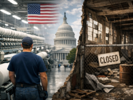 Representative image of a United States textile mill and factory closure backdrop, illustrating how the National Council of Textile Organizations said the U.S. textile industry stayed stable in 2025 despite trade disruption, tariff volatility, and more than 40 facility closures.