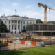 Representative image of White House construction activity as appeals court allows ballroom project work to continue for now amid an escalating legal battle over the Trump administration’s expansion plan.