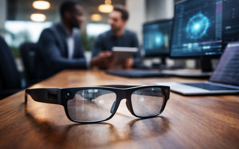 Representative image of augmented reality smart glasses for our story on Snap Inc. and Qualcomm Incorporated expanding their Specs partnership to shape the future of AI-powered wearable computing.