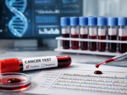 Representative image of a blood-based multi-cancer early detection test, illustrating the Caris Life Sciences Achieve 1 study results and the growing race to improve early cancer screening accuracy.