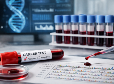 Representative image of a blood-based multi-cancer early detection test, illustrating the Caris Life Sciences Achieve 1 study results and the growing race to improve early cancer screening accuracy.