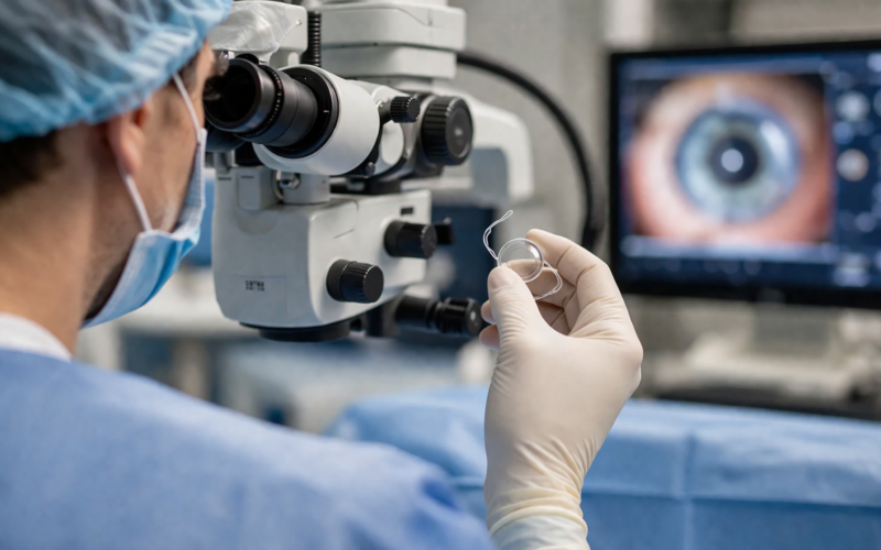 Representative image of cataract surgery technology as Johnson & Johnson highlights new TECNIS PureSee lens data at ASCRS 2026, raising fresh questions about premium intraocular lens growth and surgeon adoption.