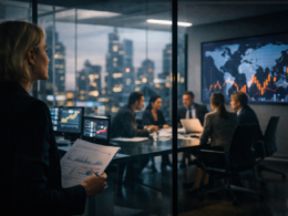 Representative image of a corporate strategy meeting as The Estée Lauder Companies (NYSE: EL) advances its One ELC operating model and WPP-backed profit recovery push.