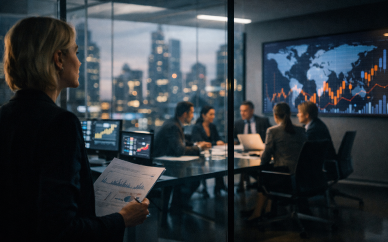 Representative image of a corporate strategy meeting as The Estée Lauder Companies (NYSE: EL) advances its One ELC operating model and WPP-backed profit recovery push.