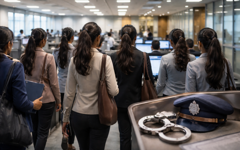 Representative image of a corporate workplace compliance investigation, illustrating the Nashik Police undercover operation inside the Tata Consultancy Services BPO unit and the wider POSH and workplace misconduct scrutiny driving this story.