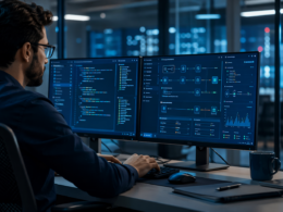 Representative image of an enterprise software engineering environment, illustrating how Infosys and Harness are targeting AI-led software delivery, cloud modernization, and governed enterprise transformation.