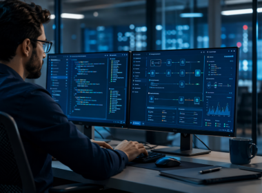 Representative image of an enterprise software engineering environment, illustrating how Infosys and Harness are targeting AI-led software delivery, cloud modernization, and governed enterprise transformation.