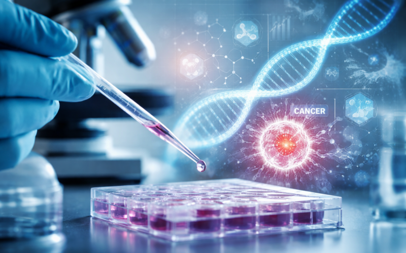 Representative image of oncology drug discovery and epigenetic cancer research, illustrating the scientific backdrop to Kazia Therapeutics’ SETDB1 platform expansion and KZIA stock story.