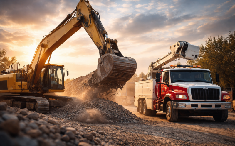 Representative image of industrial equipment and specialty vehicles, illustrating the Terex Corporation (NYSE: TEX) stock story as investors watch whether the post-merger machinery giant can keep climbing into May 1 earnings.