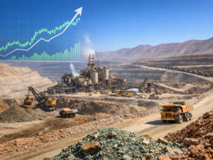 Representative image of a large-scale copper mining operation in Chile, reflecting investor focus on Antofagasta PLC shares, Q1 2026 production stability, and the Centinela Second Concentrator growth story.