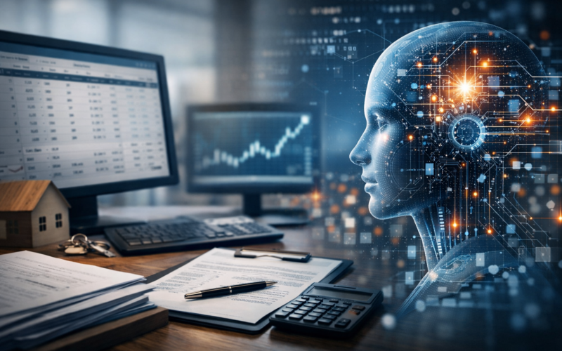 Representative image of mortgage servicing automation as Kastle AI integrates with Intercontinental Exchange’s MSP platform, highlighting how AI adoption could reshape borrower workflows and servicing operations.