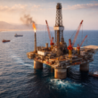 Representative image of an offshore gas platform in the Eastern Mediterranean, illustrating Eni S.p.A.’s 2 Tcf gas discovery offshore Egypt and the fast-track development potential near existing Temsah infrastructure.