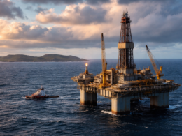 Representative image of an offshore oil platform in the Falkland Islands region, illustrating how Rockhopper Exploration plc’s Sea Lion reserves upgrade is reshaping the Sea Lion oil project investment story.