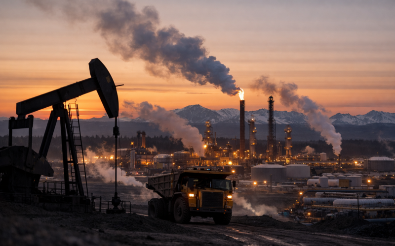 Representative image of an oil sands production site in Canada, illustrating the market backdrop for the Canadian Natural Resources stock outlook as retail investors track TSX: CNQ ahead of its next earnings catalyst.