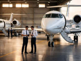 Representative image of private jets in a hangar, illustrating how Jet Linx’s Owner Aircraft Exchange aims to reduce aircraft downtime and keep private jet owners flying during maintenance events.