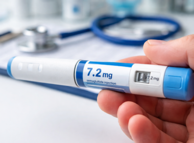 Representative image of a semaglutide weight-loss injection pen, illustrating the MHRA approval of Wegovy 7.2mg single-dose treatment for adults with obesity in the United Kingdom.